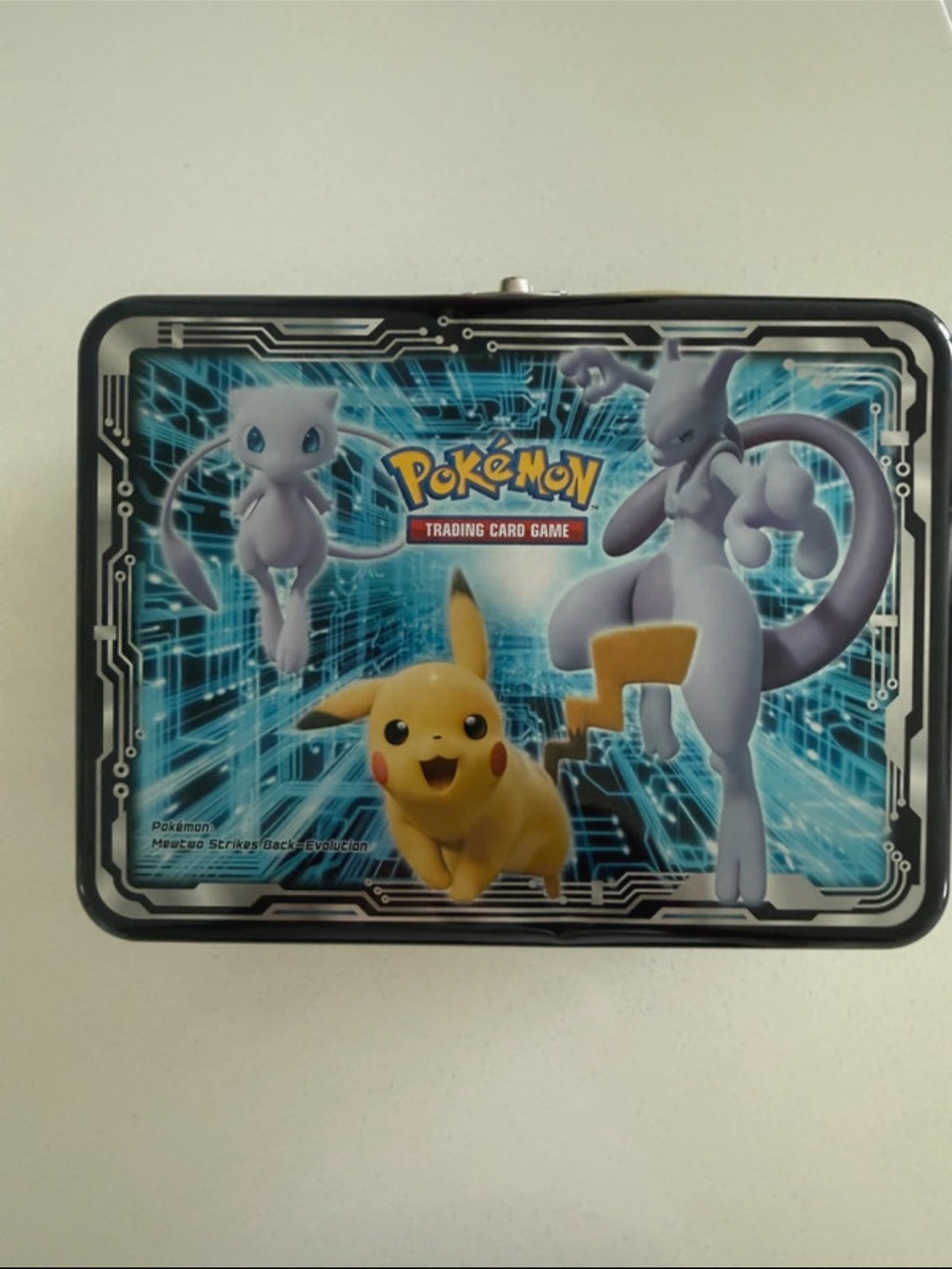 Pokemon Tin with Pikachu, Mewtwo & Mew